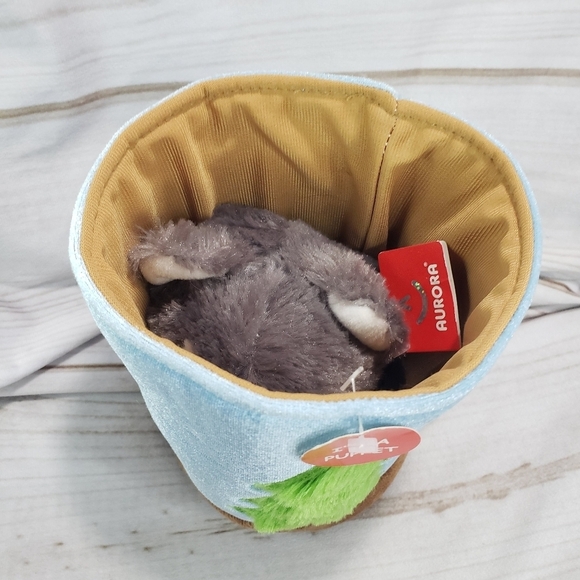 ๐SOLD๐ Aurora Wolf Husky Dog Pop Up Hand Puppet Plush Toy 10 Inch 2015 New - Picture 3 of 13